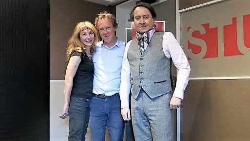 France Musique, studio 131... Julie Depardieu, Benoît Duteurtre & Michel Fau, complices de théâtre mélomanes éperdus ! (g. à d.) ©Radio France - Annick Haumier