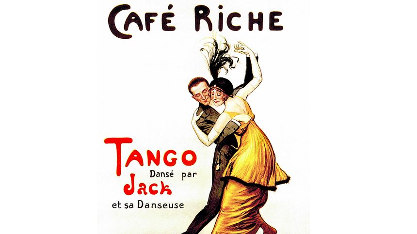 Affiche du Café Riche en 1914. Dessin de Georges Redon.