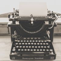 Remington Standard, machine à écrire rétro.