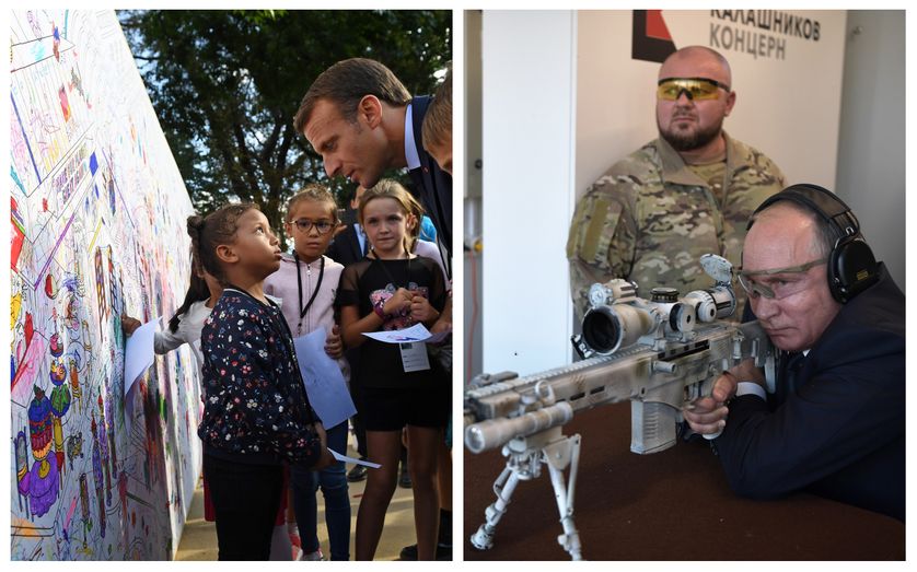 Emmanuel Macron, 15 septembre 2018 / Vladimir Poutine, 19 septembre 2018