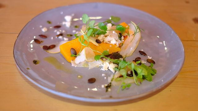 Butternut harengs et poire