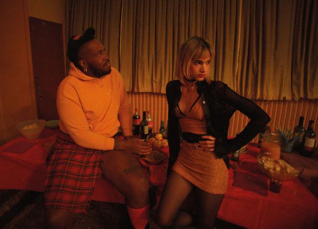 Kiddy Smile et Sofia Boutella, sur le tournage de "Climax" de Gaspar Noé (sortie le 19 septembre 2018)