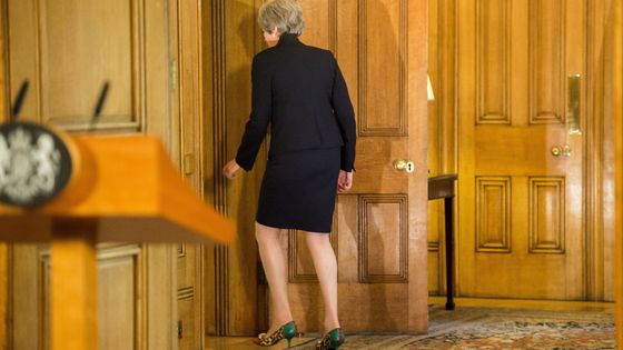 Theresa May au 10 downing street, le 21 septembre 2018 ©AFP - Paul Grover