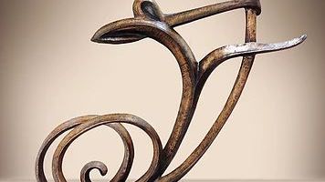 Sculpture « l’homme qui roule »