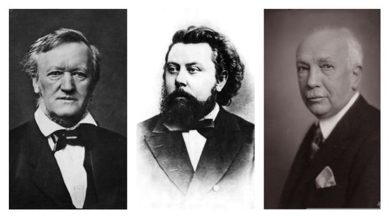 Richard Wagner, Modeste Moussorgski et Richard Strauss ©Getty