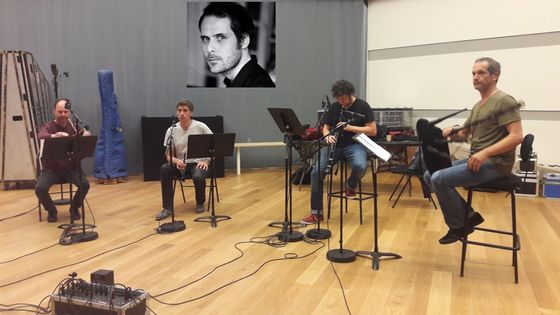 Les Sonneurs en enregistrement à la Seine musicale et Pierre-Yves Macé (par Camille Tauveron) en vignette - Soizic Noël