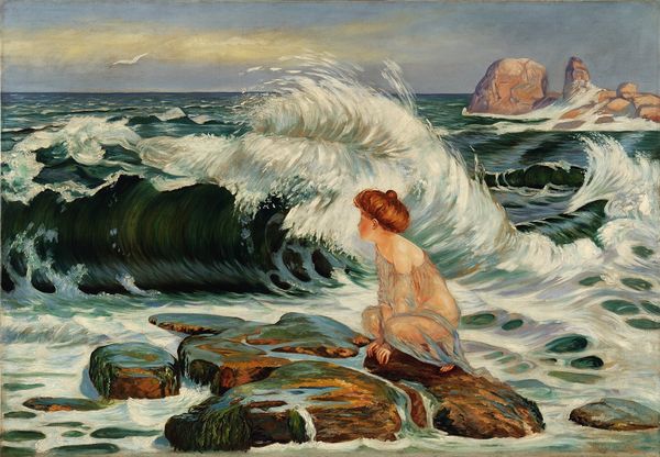 František Kupka (Opočno, 1871 - Puteaux, 1957) La vague, Huile sur toile, 1902 H. 100 x L. 145 cm Collection Galerie des beaux-arts d’Ostrava (GVUO)