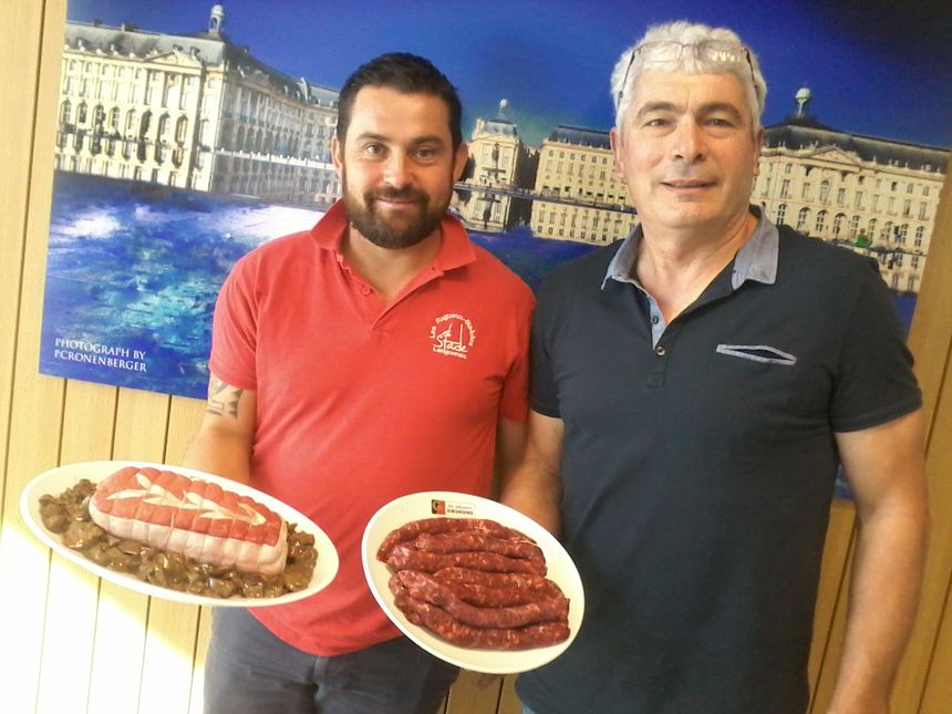 Jérôme Martin et Serge Chiappa (Groupement des éleveurs girondins)