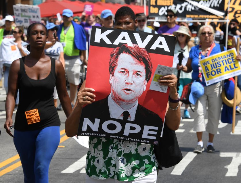 Manifestation hostile à la nomination de Brett Kavanaugh, le 26 août à Los Angeles