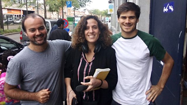 Caroline Gillet entourée de Cédric Henet et Ferdy