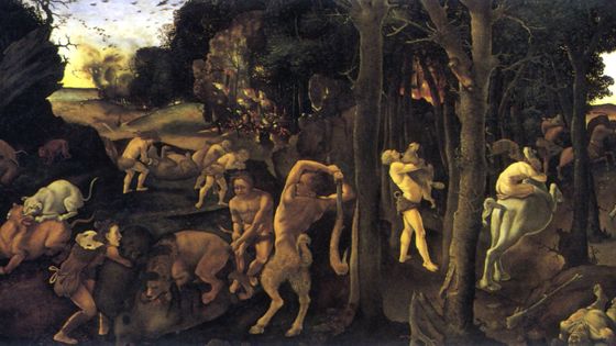 La Chasse primitive, Piero di Cosimo ca 1500-1503 / New York, Metropolitan Museum of Art