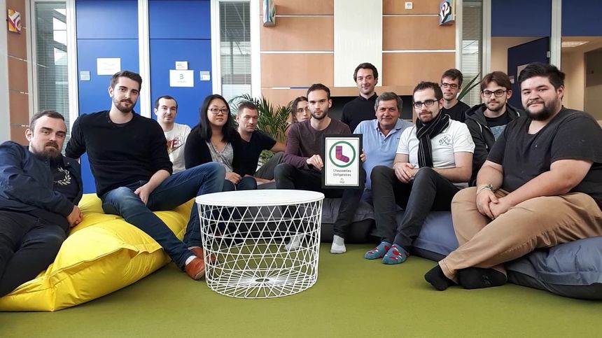 La douzaine d'élèves de la promo actuelle qui deviendront développeurs après cinq mois d'école et trois mois, de stage.