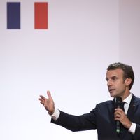 Emmanuel Macron lors du forum "Les entreprises s'engagent" à l'Elysée (juillet 2017)