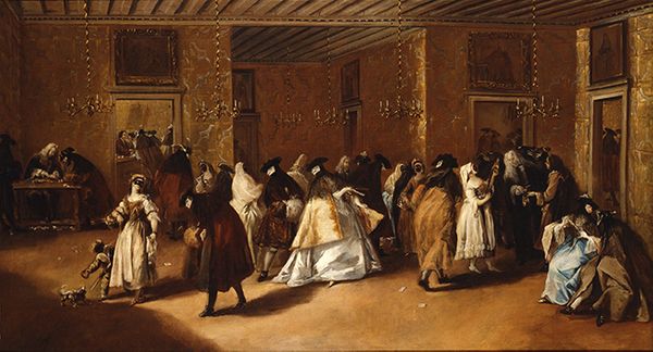 Francesco Guardi : Le Ridotto du Palazzo Dandolo à San Moisè, vers 1746