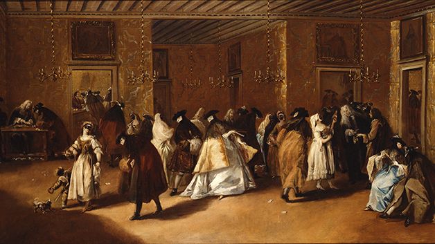 Francesco Guardi : Le Ridotto du Palazzo Dandolo à San Moisè, vers 1746