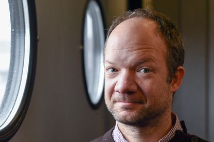 L'auteur-dessinateur français de bande-dessinée Mathieu Sapin lors du Leipzig Book Fair 2018 à Leipzig (Allemagne, mars 2018) L'auteur-dessinateur français de bande-dessinée Mathieu Sapin lors du Leipzig Book Fair 2018 à Leipzig (Allemagne, mars 2018)