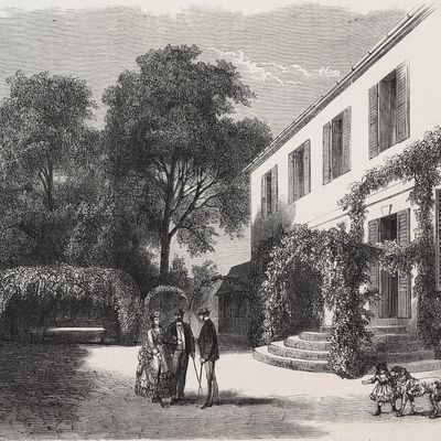Maison de Georges Sand à Nohant (Extrait du Journal l'Illustration du 26 Février 1870)