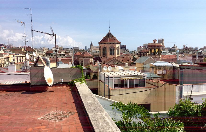 Les toits de Barcelone