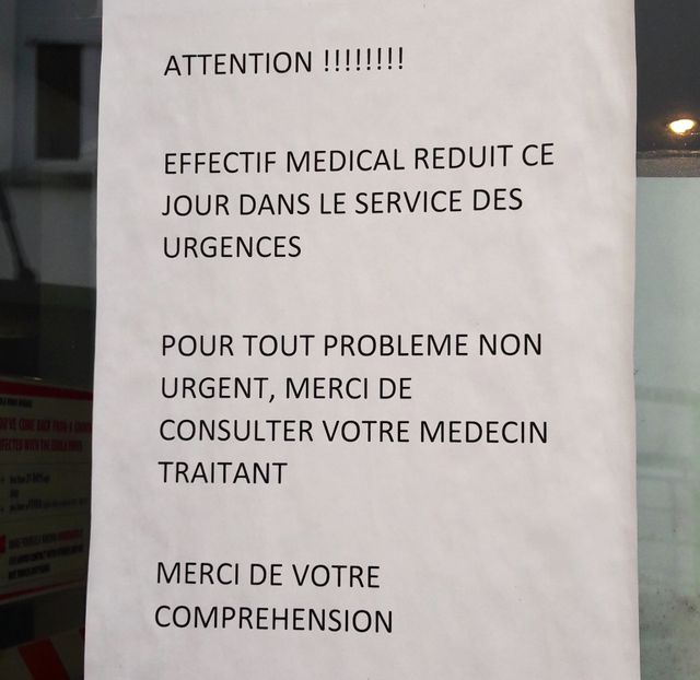 A Montereau, le message est clair : tous les patients ne peuvent pas être admis.