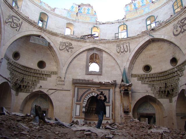 Mosquée détruite à Alep Syrie