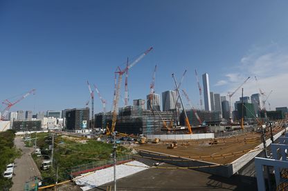Le village olympique actuellement en construction à Tokyo pour les J.O. d'été en 2020 Le village olympique actuellement en construction à Tokyo pour les J.O. d'été en 2020