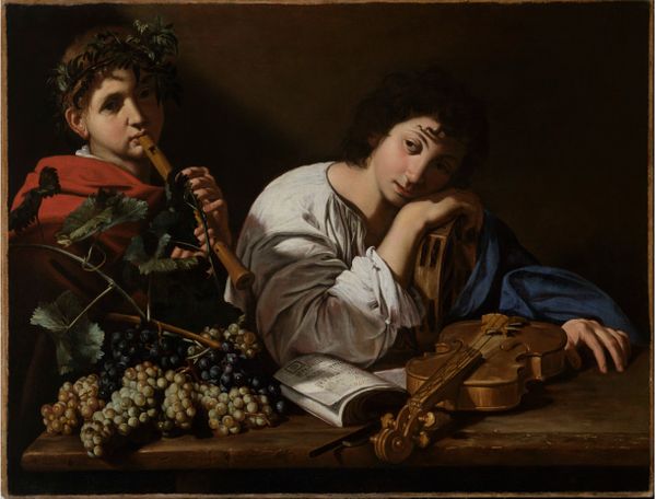 Bartolomeo Cavarozzi, La Douleur d'Aminte, vers 1605-1610, huile sur toile, 82,5 x 106,5 cm,