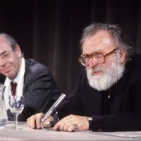 Master class de Sergio Leone à La Cinémathèque française le 6 mai 1986, animée par Noël Simsolo