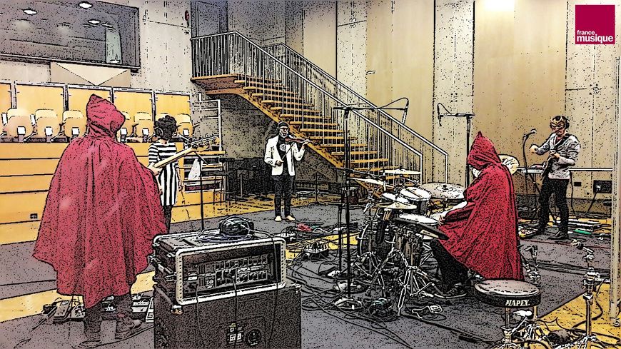 Idiot saint Crazy Orchestra & guests en enregistrement au studio 107 pour Tapage nocturne