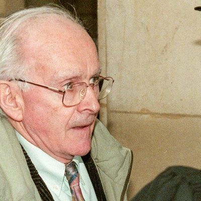 Robert Faurisson au Palais de justice de Paris, 27 février 1998.