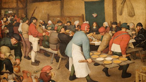"Le Repas de noce" ou "La Noce paysanne" (1567/1568 - Pieter Brueghel l'Ancien) - Kunsthistorisches Museum, Vienne (Autriche)