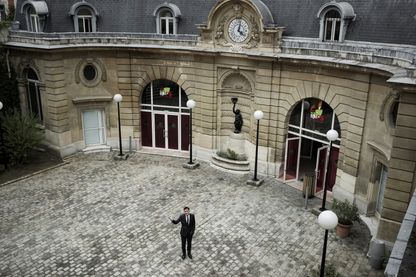 Olivier Faure, premier secrétaire du Parti socialiste, dans la cour de Solférino, le 5 avril 2018. Olivier Faure, premier secrétaire du Parti socialiste, dans la cour de Solférino, le 5 avril 2018.