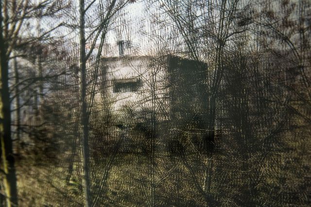 Le transformateur (détail), série Fractal Spaces (2013-18) de Marc Lathuillière, vue de l’exposition collective « France augmentée », Galerie Binome, octobre-décembre 2017.
