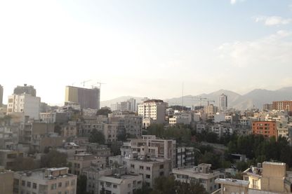 Vue du nord de Téhéran. Vue du nord de Téhéran.