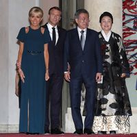 Les couples présidentiels français et coréen ont dîné à l'Elysée lundi soir. Le président Moon Jae-in se rend successivement en Italie, au Vatican, en Belgique et au Danemark, jusqu'à dimanche