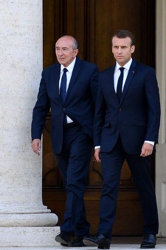Gérard Collomb et Emmanuel Macron, pris en photo le 26 juin 2018
