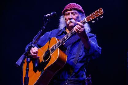 David Crosby en concert le 16 septembre 2018 à Londres, en Angleterre. David Crosby en concert le 16 septembre 2018 à Londres, en Angleterre.