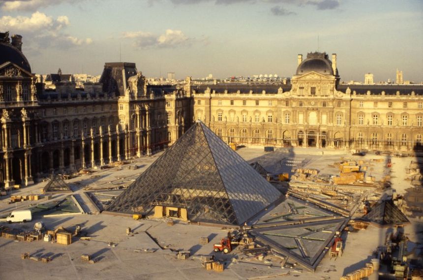 Chantier de la Pyramide du Louvre