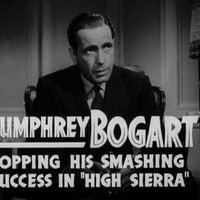 Image de la bande-annonce (1941) du film de John Huston, Warner Bros "Le Faucon maltais" avec Humphrey Bogart.