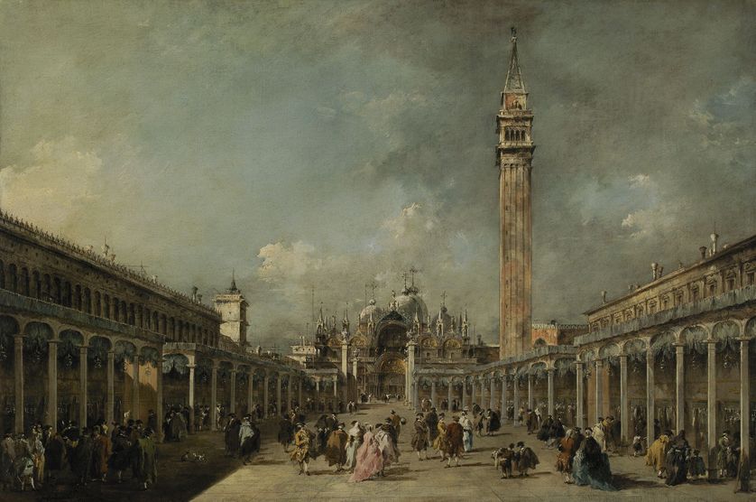 Francesco GUARDI La Piazza San Marco pendant la fête de l’Ascension 1777