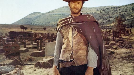 Clint Eastwood dans Le Bon, la Brute et le Truand de Sergio Leone, 1966 - Fondazione Cineteca di Bologna