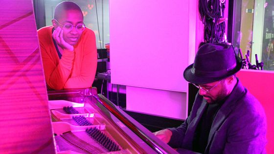 Cecile McLorin Salvant et son pianiste au studio FIP / Melike Balci ©Radio France