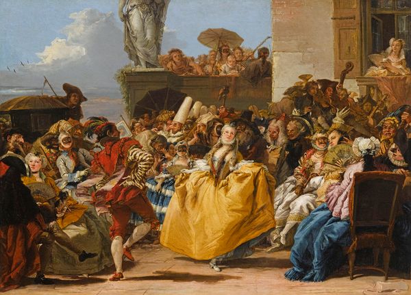 Giandomenico TIEPOLO Scène de carnaval ou Le Menuet 1754-1755 huile sur toile 80,5 x 105 cm Paris, Musée du Louvre, Département des Peintures photo