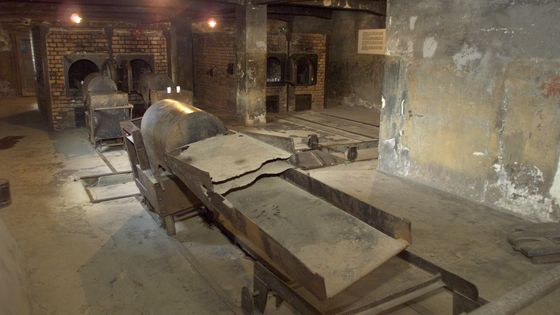 Intérieur d'un crématorium au camp d'Auschwitz ©AFP - JACK GUEZ