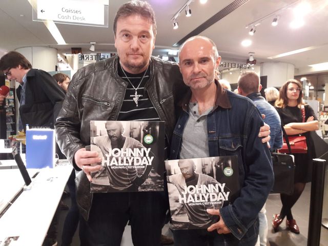 David et Laurent sont devenus amis, à force de se croiser lors des concerts e Johnny