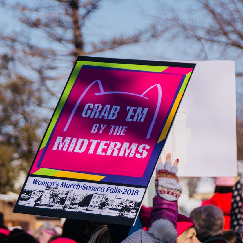 "Grab 'em by the midterms", Womens March, Seneca Falls, NY, 20 janvier 2018