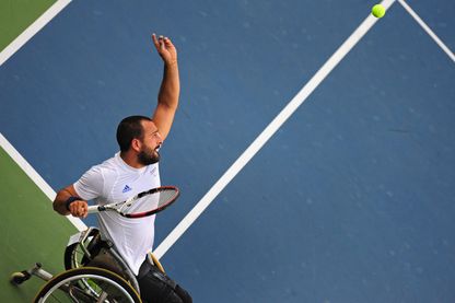 Michaël Jérémiasz, ancien champion paralympique et vainqueur de plusieurs tournois du Grand Chelem est ambassadeur de Paris 2024 Michaël Jérémiasz, ancien champion paralympique et vainqueur de plusieurs tournois du Grand Chelem est ambassadeur de Paris 2024