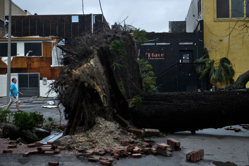 Dégâts après le passage de l'ouragan Michael en Floride