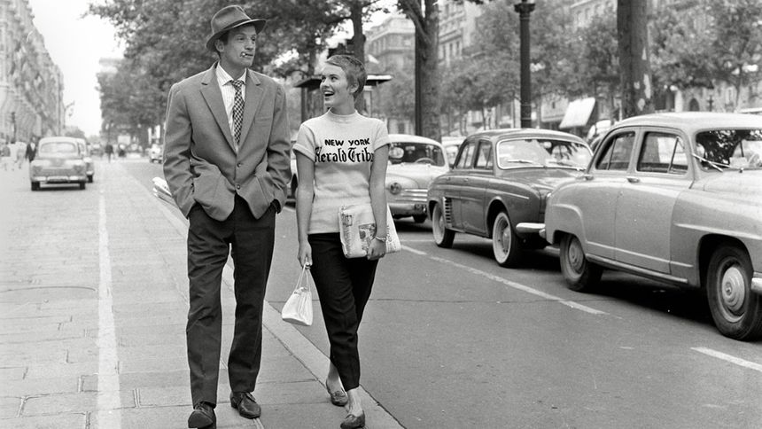 A bout de souffle - Jean-Paul Belmondo et Jean Seberg