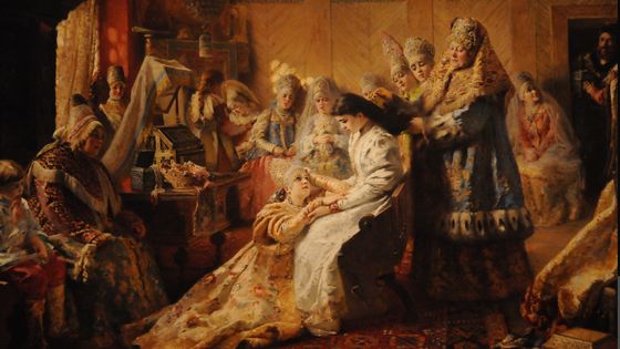 The Russian Bride's Attire (1889) - Konstantin Makovsky