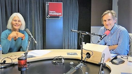 France Musique, studio 131... Brigitte François-Sappey & Philippe Venturini ©Radio France - Annick Haumier